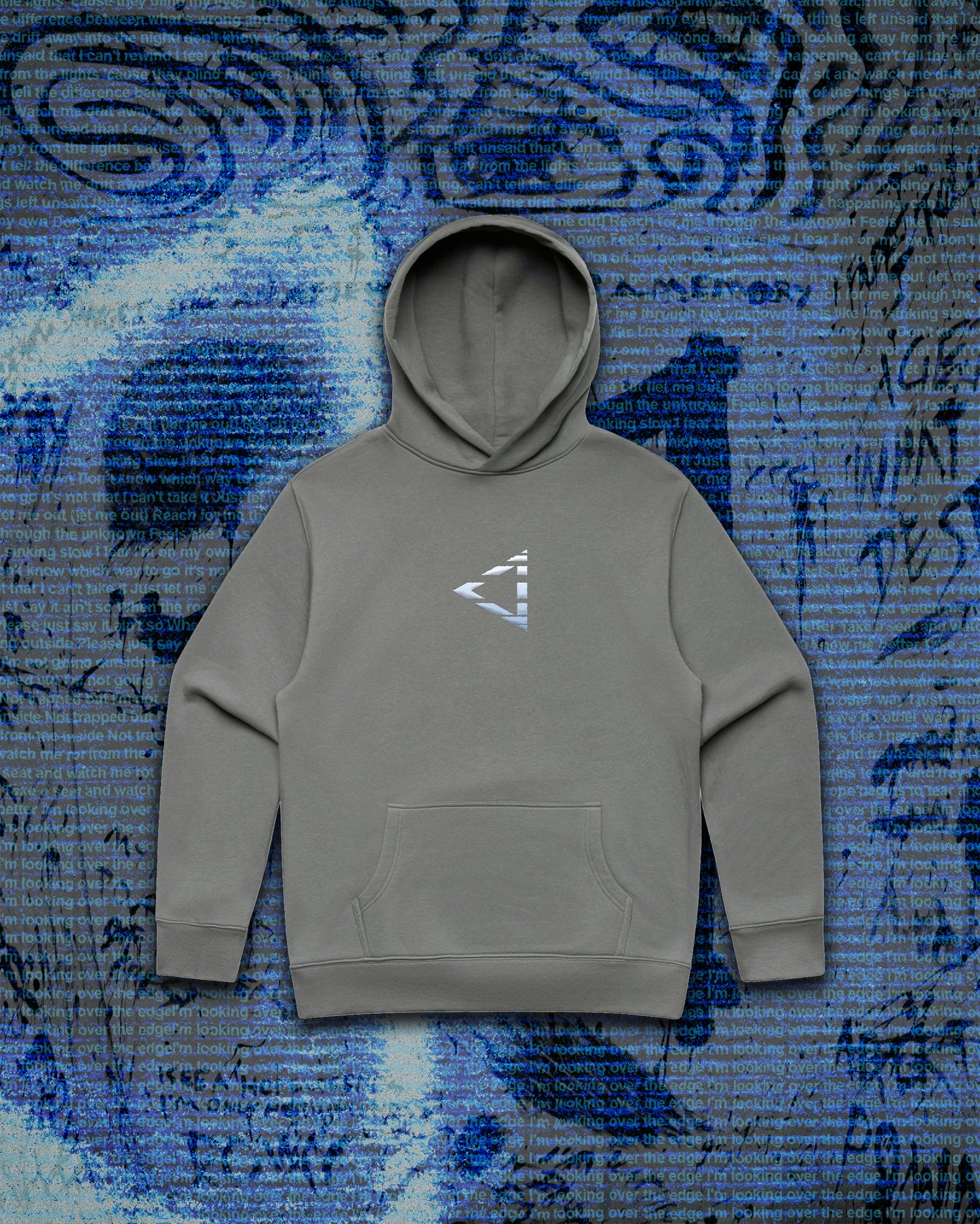 reach puff print hoodie ◁